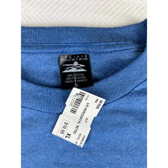 Prairie Mountain Vail Colorado Long Sleeve T-Shirt XL Blue Mountain Graphic NWT - Picture 6 of 7